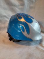 Kinderskihelm blau mit Flammen Bayern - Kraiburg am Inn Vorschau