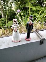 Figuren Hochzeit Brautpaar Hochzeitspaar Skull Skelett Totenkopf Saarland - St. Ingbert Vorschau