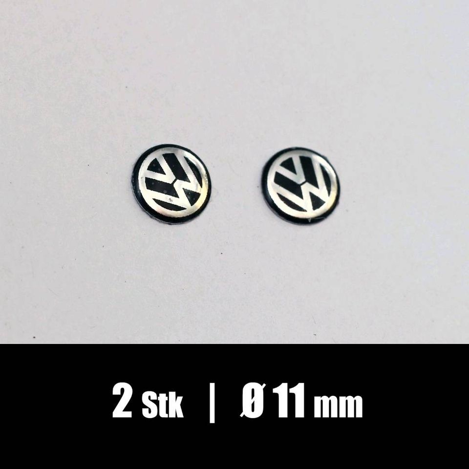 2× VW 11 mm Schlüssel Fernbedienung Aufkleber Emblem Key Logo in Berlin