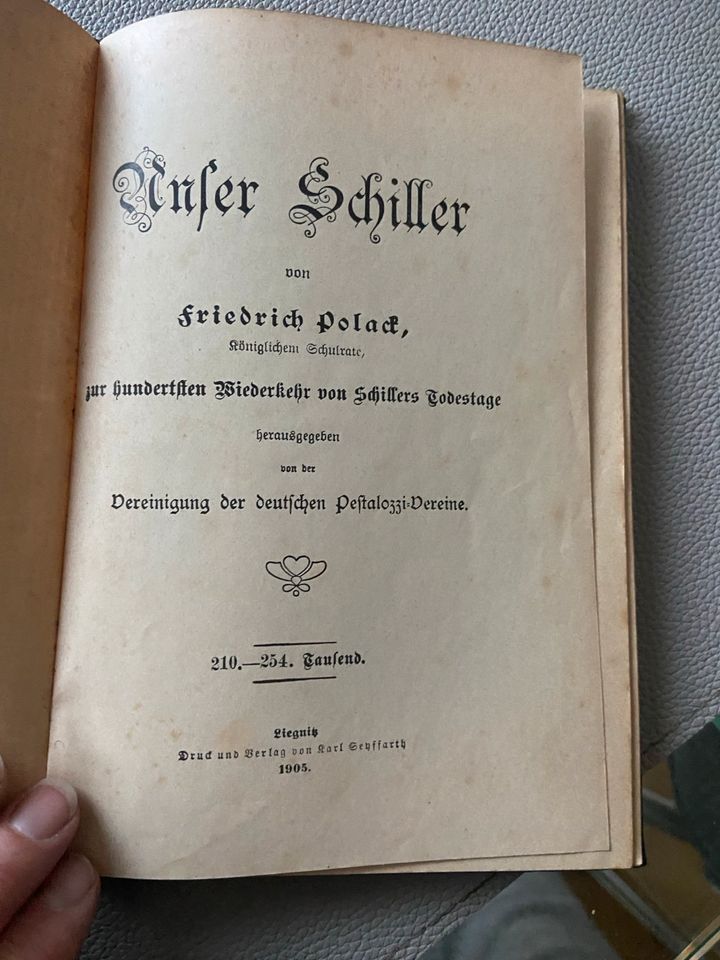 Unser Schiller von 1905 , antiquarisch in Saarbrücken