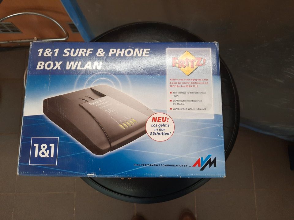 Fritz Box Fon WLAN 7112 OVP Privatverkauf, ohne Gewährleistung un in Aalen