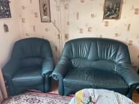 Sofa und/oder Sessel, Leder, dunkelgrün Saarland - Wadgassen Vorschau
