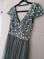 Ballkleid XS/S Grau/Grün, Abikleid, Abendkleid, Brautjungfer Bayern - Winzer Vorschau