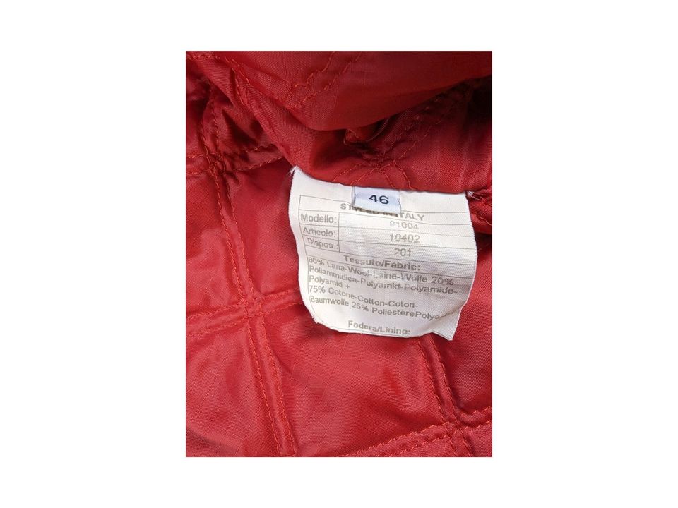 90s Marina Yachting Jacke Gr 46 Dunkel Braun Rotes Filling in Uedem