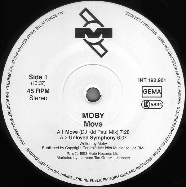 ⭐️1993 House Techno⭐️Moby - Move inkl.Kid Paul Remix in Graben (Lechfeld)