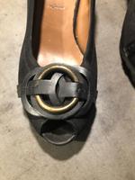 Neuw. Högl Peeptoes Pumps Velour-Leder schwarz Gr. 37 hoher NP Hessen - Wiesbaden Vorschau