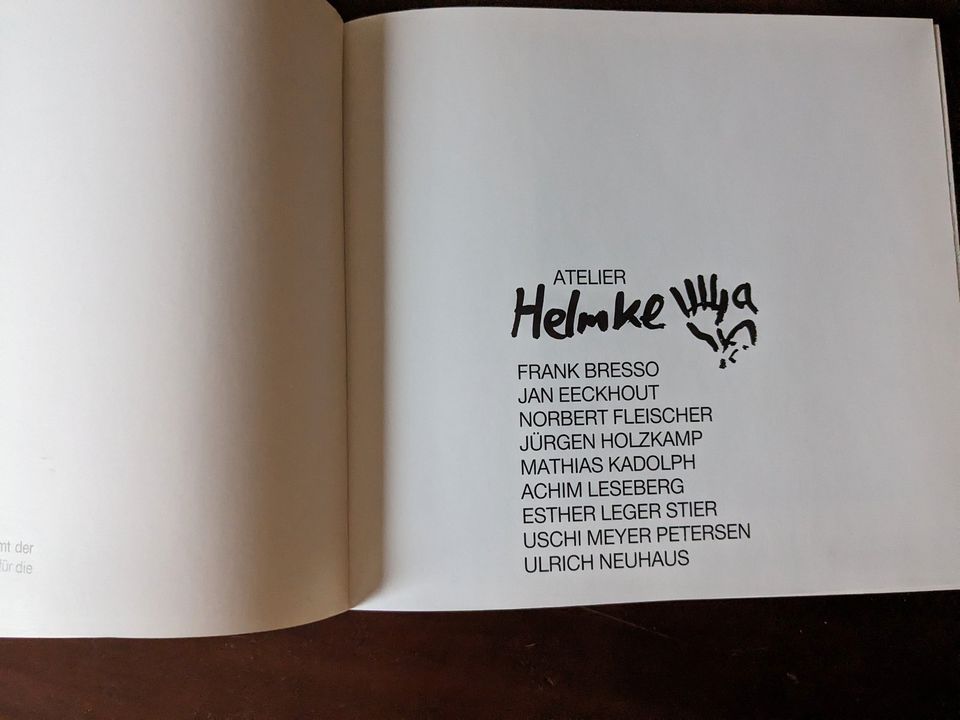 Atelier Helmke Katalog - Ausstellung 1988 - Hannover in Solingen