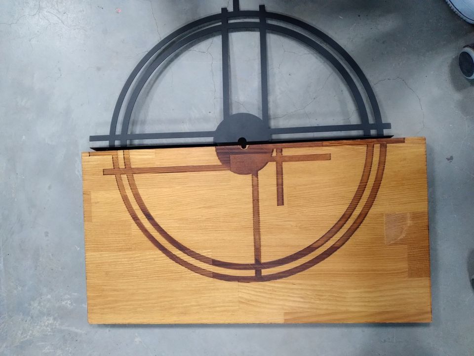 OJOS Dekorative Wanduhr aus Holz 56 x 3 x 58 cm Deko Wohnzimmer in Körle