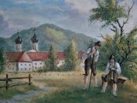 Bild Gemälde Ölgemälde - Kloster Benedikbeuern Bayern - Sulzberg Vorschau