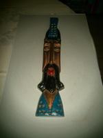 DDR Afrikanische Maske aus Alu Handbemalt z. aufhängen 38 cm lang Thüringen - Lucka Vorschau