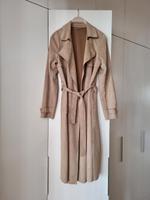 Trenchcoat beige S 36 38 wie Wildleder Mantel lang Gürtel Taschen Berlin - Zehlendorf Vorschau