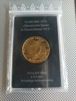 Sammlermünze Silber vergoldet 24 Karat Olympische Spiele 1972 Deu Bayern - Erlangen Vorschau
