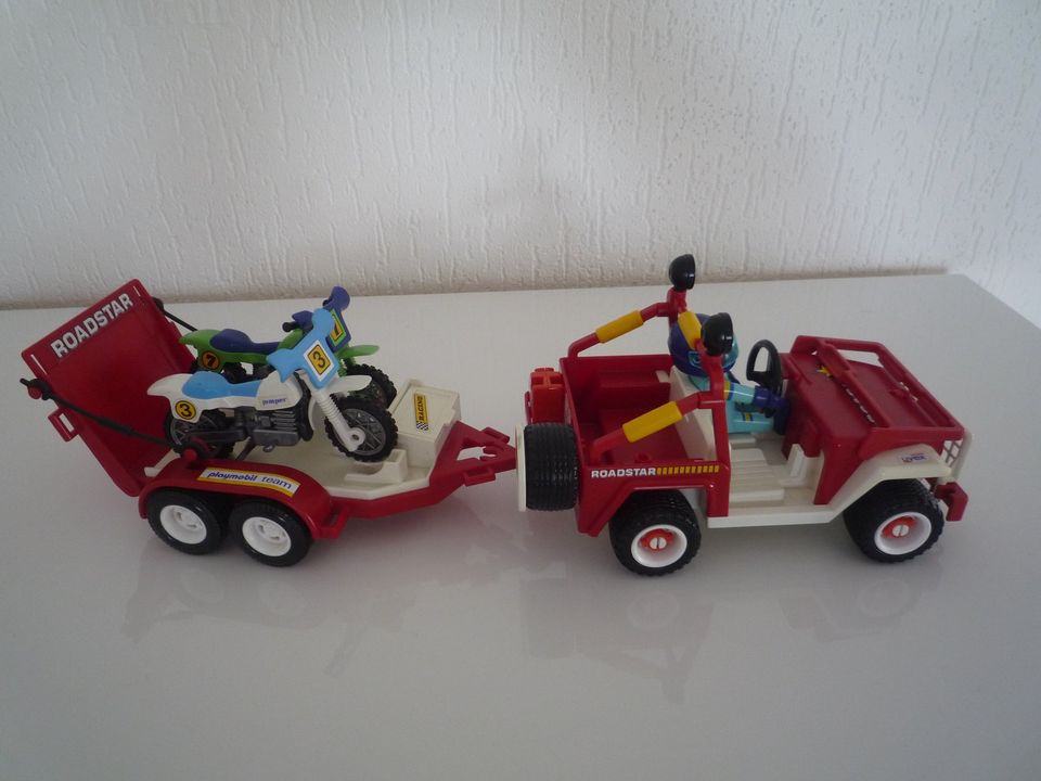 Playmobil Roadstar 1988 Jeep/Motorradanhänger  (Rarität) in Salzgitter