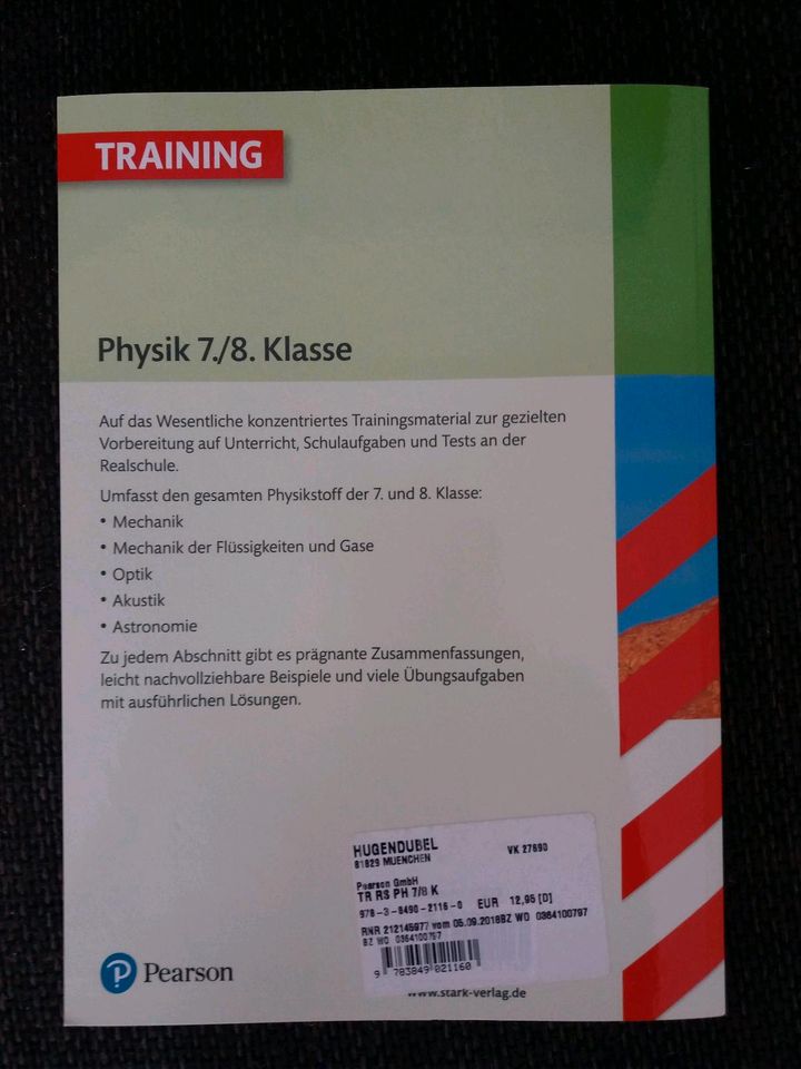 Grundwissen 7./8. Klasse Physik Realschule , Stark Verlag in Feldkirchen