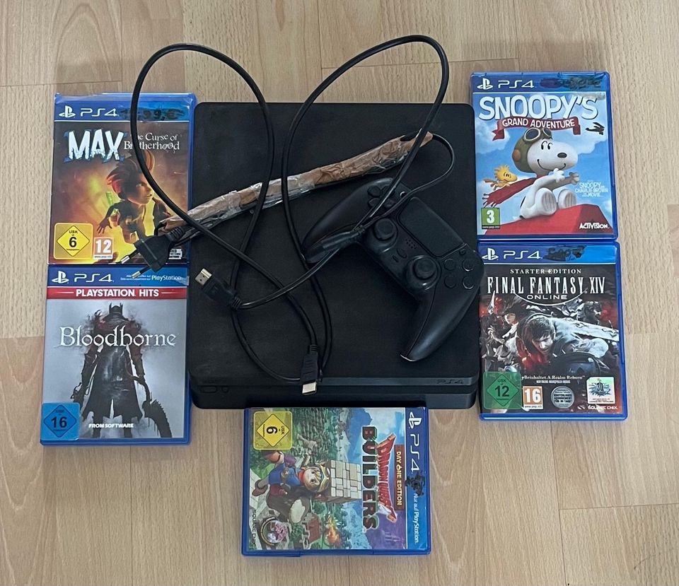 PlayStation 4 slim 1Tb mit CD’S,Head’set,Tastatur und Maus. in Singen