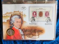 Numisbrief 200  Todestag Wolfgang Amadeus Mozart 1991 Ersttagsbri Bayern - Prien Vorschau