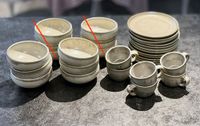 Steingut Set 24 Teller Tasse Schüssel Schale Geschirr Scandi Asia Hessen - Niedernhausen Vorschau