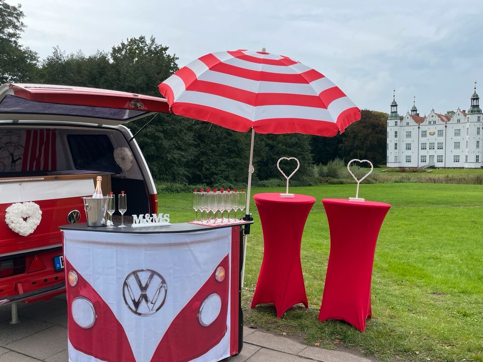 Sektbar Hochzeits-Sektempfang Standesamt Kirche VW-Bus-Bar in Hamburg