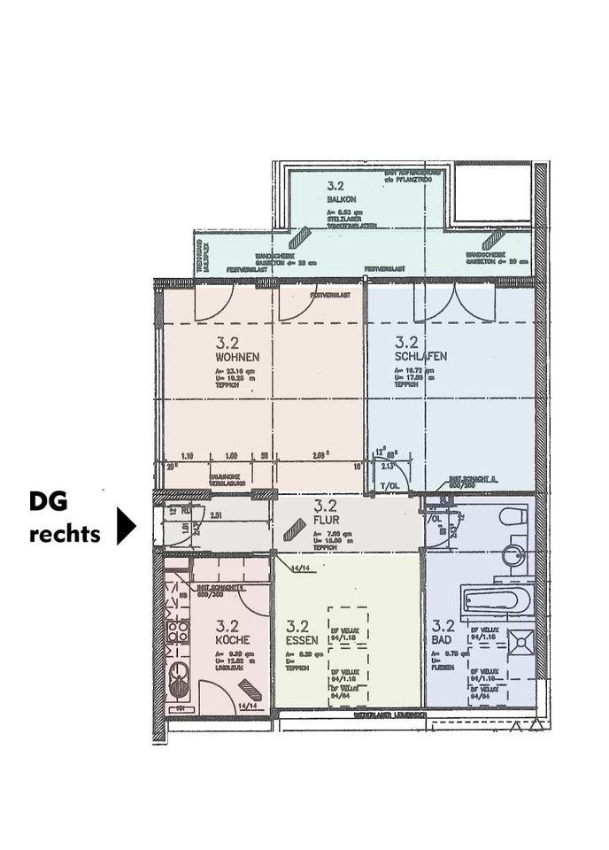 Schöne helle 2,5-Zimmer-Wohnung, Potsdam West, 86 m² in Potsdam
