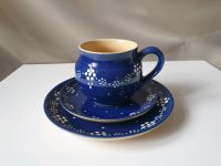 5x Set Gedeck Frühstück Bürgler Keramik  blau weiß Brandenburg - Wustermark Vorschau