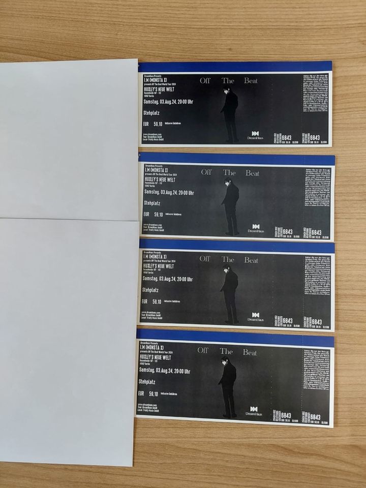 1 bis 6x  I.M (MONSTA X) - Berlin - Huxleys neue Welt - 03.08.2024 - Stehplatz Tickets in Altena