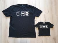 Papa und Sohn/Tochter T-Shirt XL/ 6-12 Monate Sachsen-Anhalt - Möser Vorschau