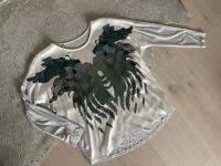 Seide Top Shirt Longsleeve Sweater Pullover weiß grau S 36 M 38 München - Pasing-Obermenzing Vorschau