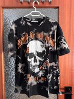 New Yorker Skull Butterfly Batik Alternative Gothic Emo T-Shirt M Nordrhein-Westfalen - Kleve Vorschau