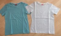 2x s. Oliver T-Shirt grau-gestreift & mint Gr. S / 140 Hessen - Heringen (Werra) Vorschau