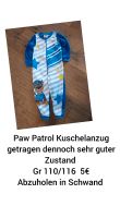Paw Patrol Anzug Kuschelig warm Gr. 110 /116 Bayern - Schwanstetten Vorschau