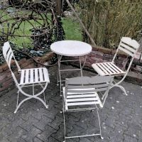 Bistroset, Garten-/Balkonmöbel, metall, retro, Tisch u. 3 Stühle Bayern - Türkheim Vorschau