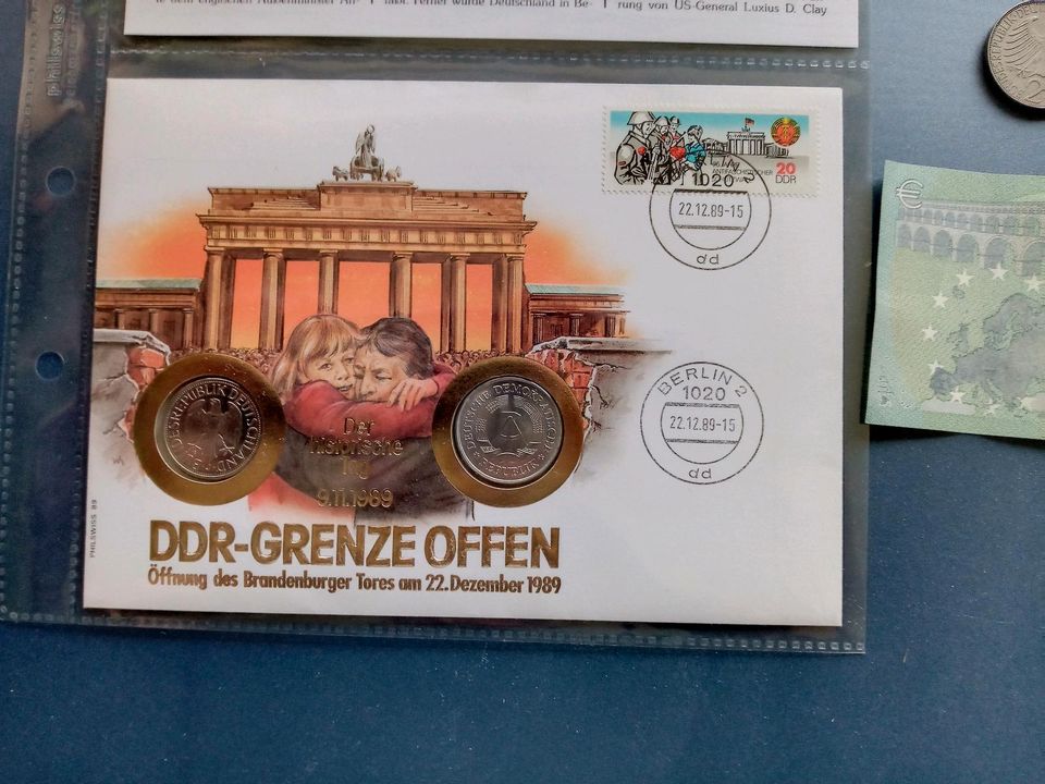 1 DM 2 DM 5 DM Münzen und Scheine in Seligenstadt