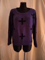 Strick pullover 90er Style lila schwarz Gr. 36- 40 Berlin - Treptow Vorschau