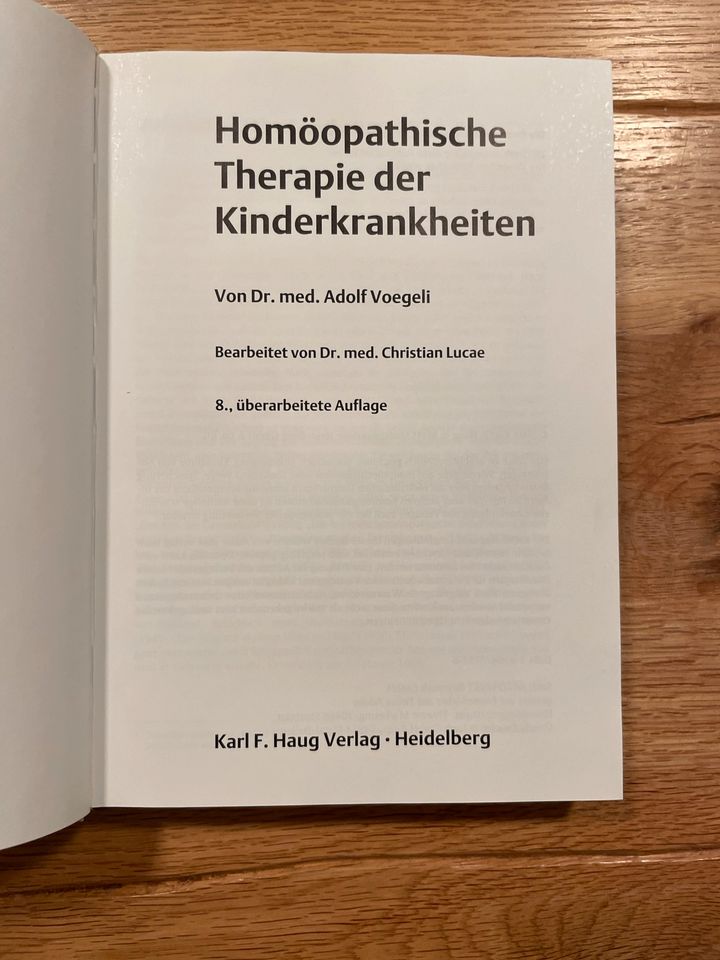 Homöopathische Therapie der Kinderkrankheiten, Adolf Voegeli in Berlin