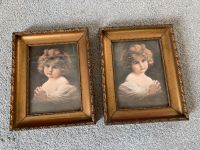 2 alte Mädchenbilder mit altem Rahmen Nordrhein-Westfalen - Monheim am Rhein Vorschau
