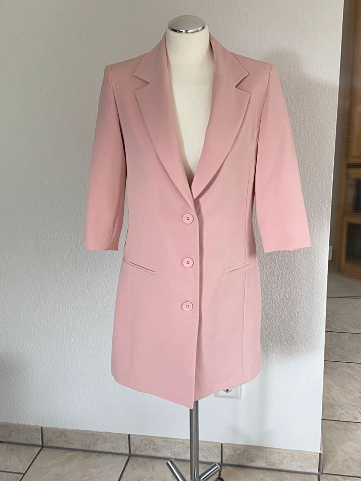 Relish Blazer Jacke lang rosa Kurzarm Gr. 36/38 in Hagen