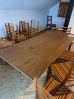 Tisch und 10 Stühle zu verschenken Niedersachsen - Bovenden Vorschau