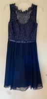 Cocktailkleid, blau, knielang, Gr. 34 Hessen - Groß-Gerau Vorschau
