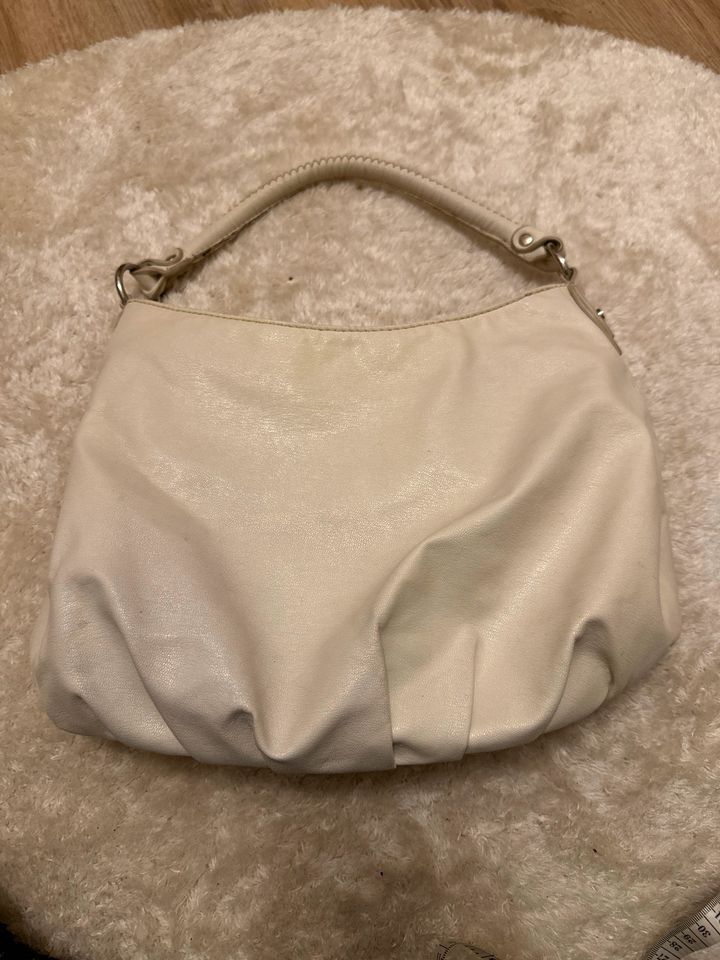 Kleine Handtasche Tasche Mexx creme beige Hobo Bag in Plauen