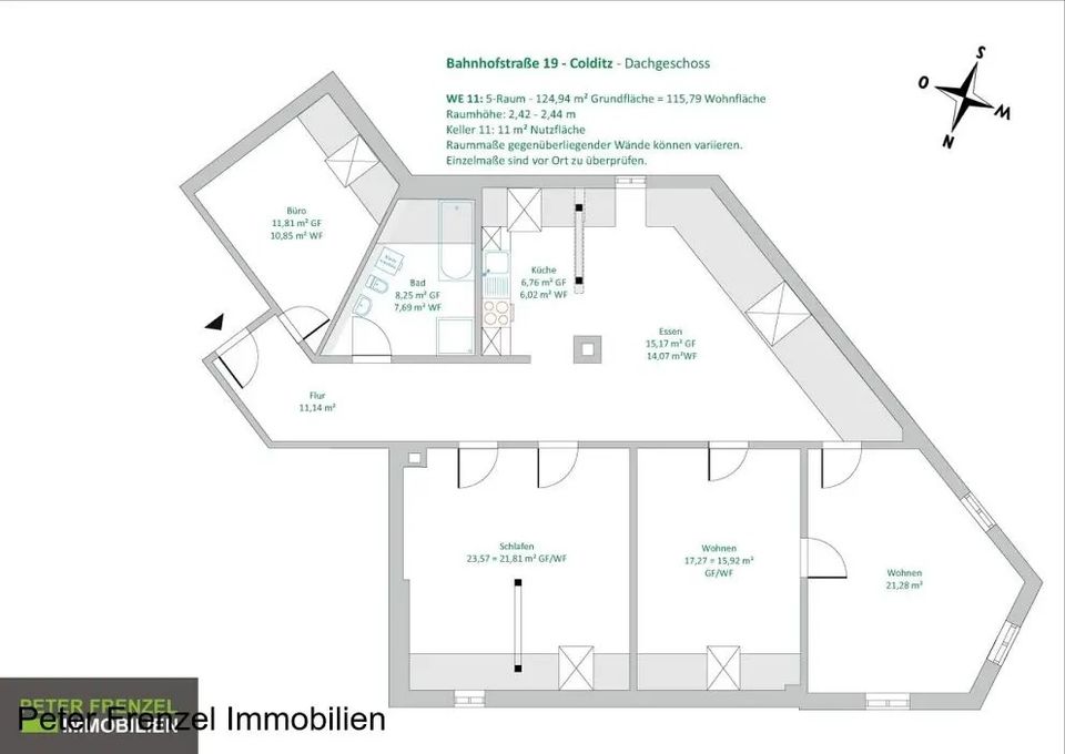 ERSTBEZUG 5 Raum DG Wohnung in Colditz Altbau in Colditz
