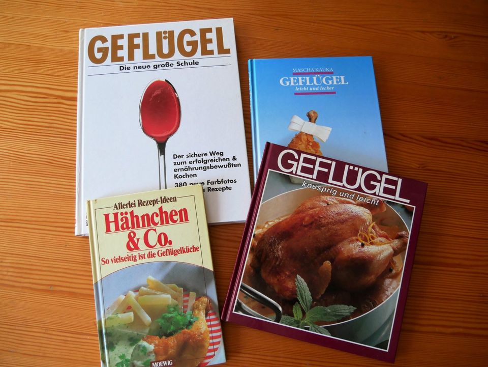 3 Kochbücher: Geflügel - Hähnchen - Gans - Ente in Schinkel