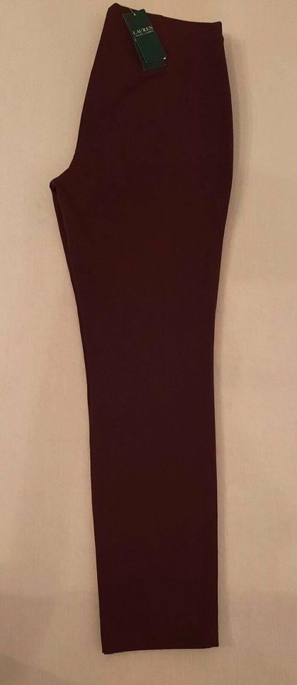 RALPH LAUREN Damen Hose Gr. 12 / 44 Burgund *NEU & PORTOFREI* in Bad Homburg