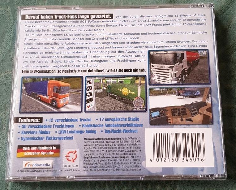 Euro Truck PC CD-ROM Deutsch Vollversion Sehr guter Zustand in Naila