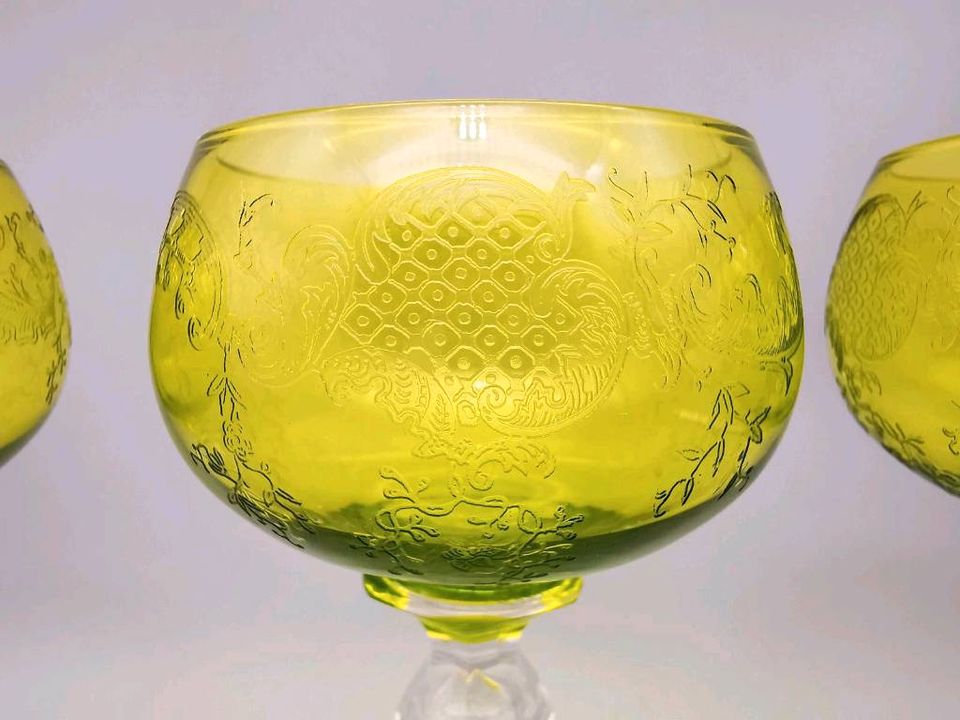 1910 Saint St. Louis Wein-Gläser Jugendstil Römer-Gläser Glas Alt in Herne