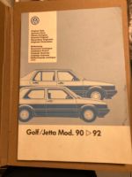 VW Golf / Jetta Mod. 90 - 92, Katalog / Buch Niedersachsen - Buxtehude Vorschau