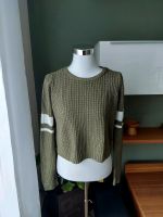 Fb Sister Strickpullover weiße Streifen am Arm khaki Nordrhein-Westfalen - Uedem Vorschau