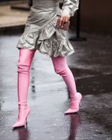 Balenciaga knife Overknees pink 41 Hessen - Hohenstein Vorschau