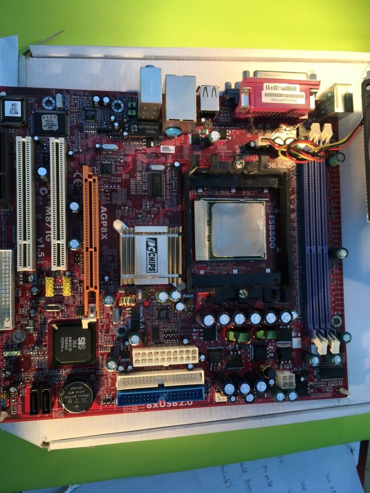 PC  Bundle Mainboard PC-Chips AMD M871G + CPU AMD 3000 + Kühler in Weilheim an der Teck
