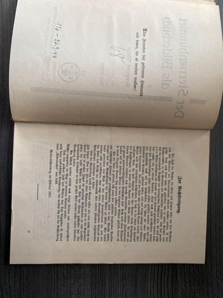 Der Sternenhimmel als Bilderbuch 1927 mit Zeichnungen Kurt Fuleda in Kirchberg