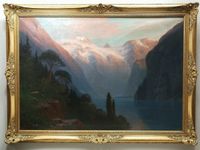 Johannes Harders 1871-1950 Gemälde Königsee Alpenpanorama Ölbild Thüringen - Erfurt Vorschau